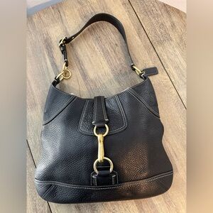 Coach Black Hampton Vintage 2006 Hobo Bag.